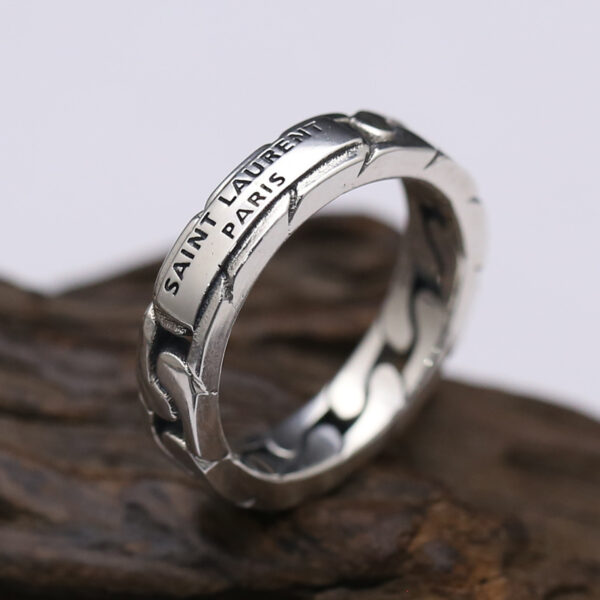 S925 Sterling Silver Jewelry Creative Chain Ring