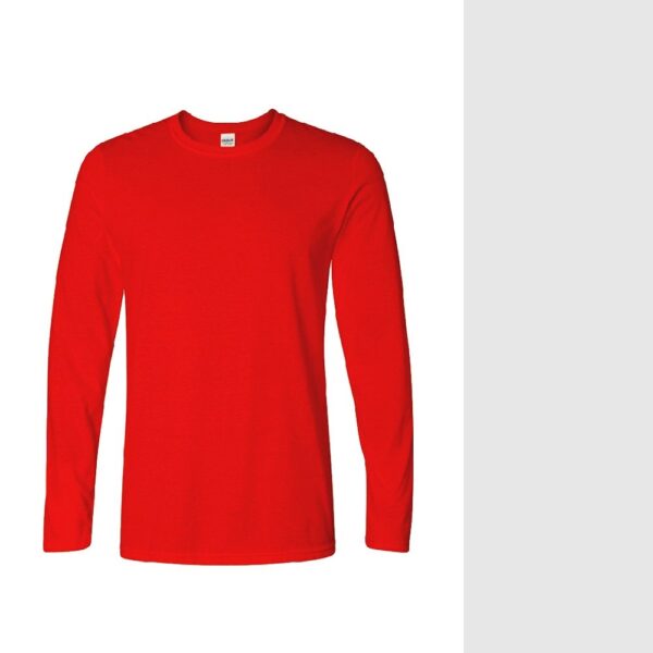 Men's long-sleeved carded cotton t-shirt